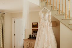 Wedding dress at Clatterin Brig accommodation