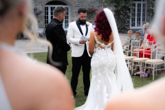 Outdoor wedding ceremony