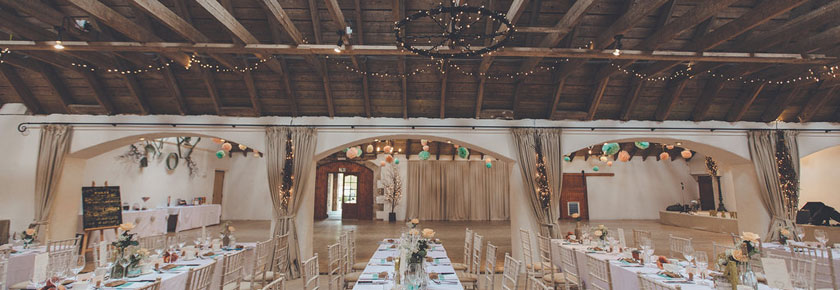 The dining room at Aswanley Wedding Venue